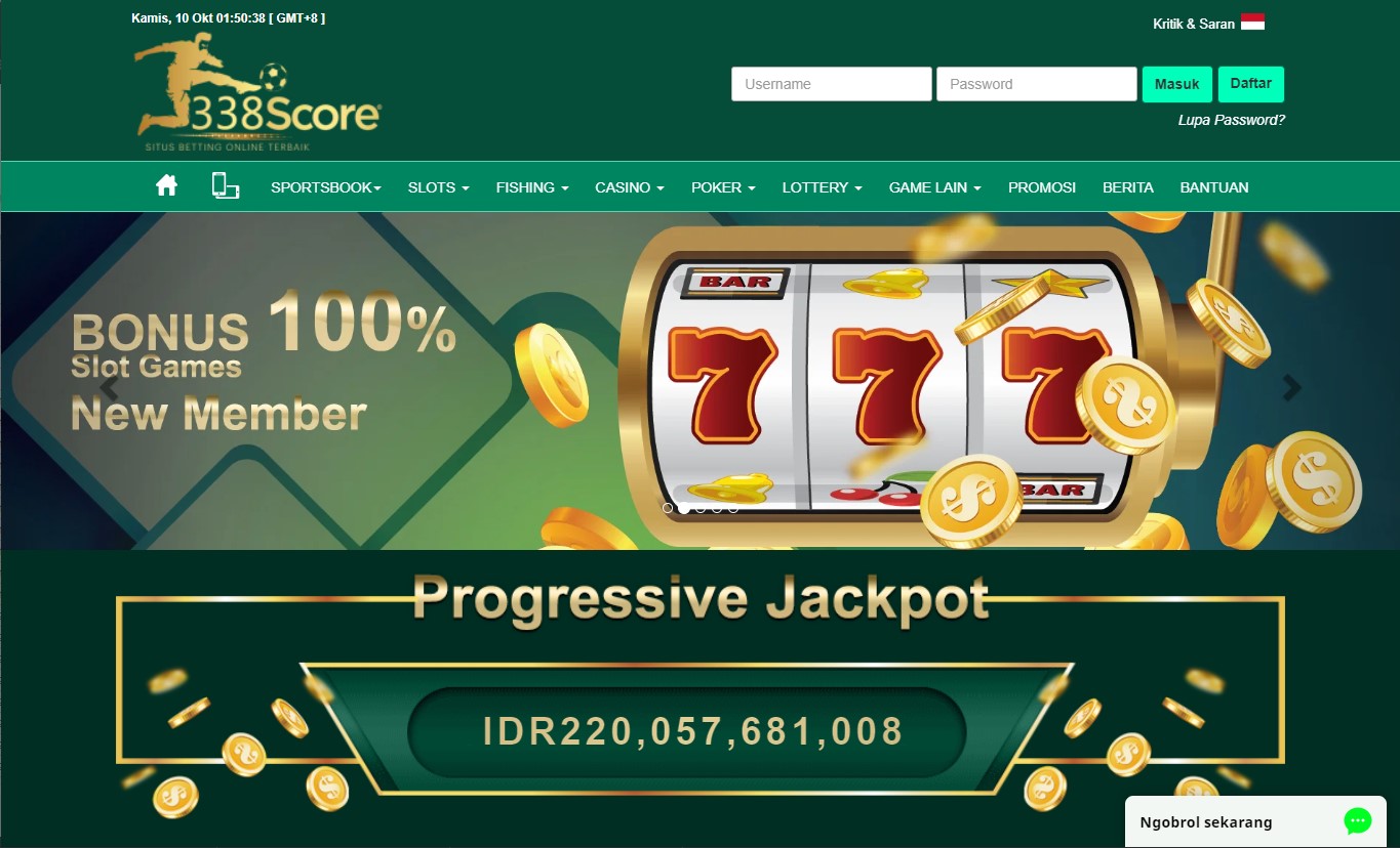 Jamin Untung Bermain Judi Slot Online Bersama 338SCORE